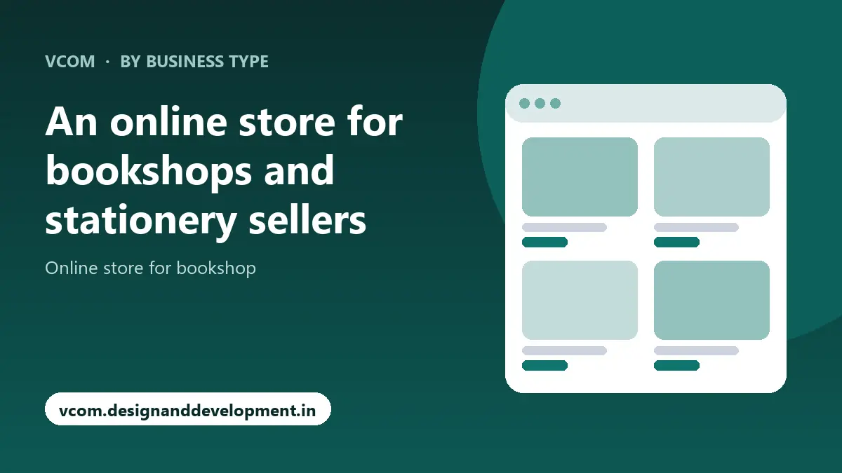 An online store for bookshops and stationery sellers with VCom