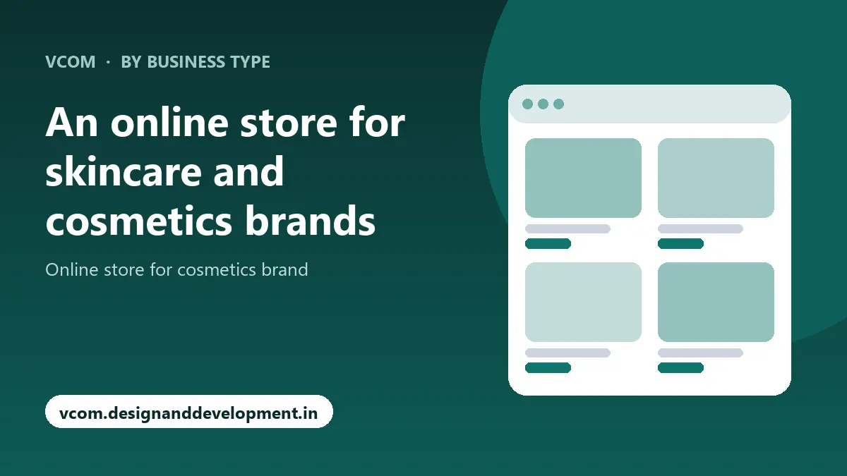 An online store for skincare and cosmetics brands with VCom