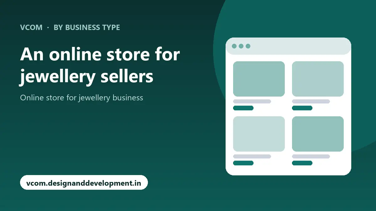 An online store for jewellery sellers with VCom
